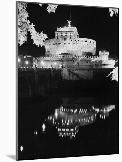 St. Angelo Castle Reflecting in the Tiber River-Bettmann-Mounted Photographic Print
