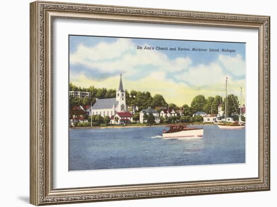 St. Ann's Church, Mackinac Island, Michigan-null-Framed Art Print