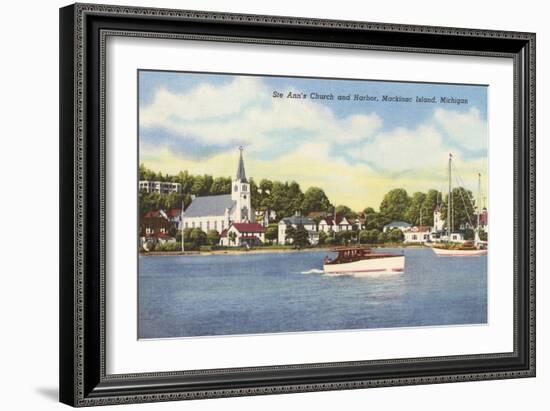 St. Ann's Church, Mackinac Island, Michigan-null-Framed Art Print