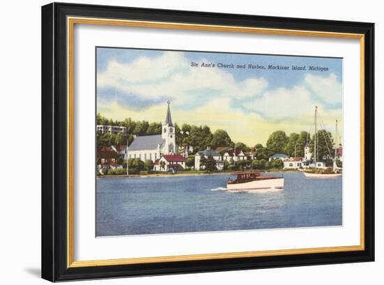 St. Ann's Church, Mackinac Island, Michigan-null-Framed Art Print