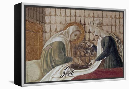 St Anne, Detail from Nativity of Virgin-Paolo Uccello-Framed Premier Image Canvas