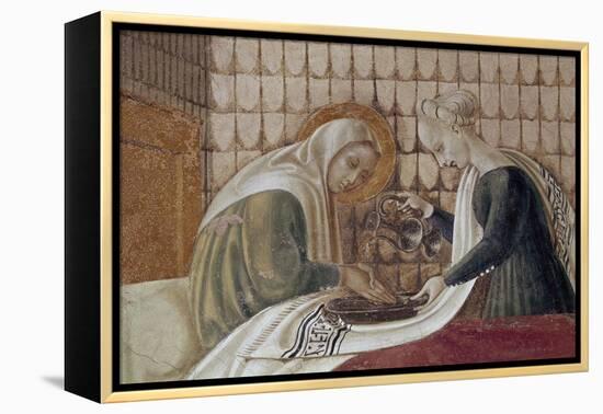 St Anne, Detail from Nativity of Virgin-Paolo Uccello-Framed Premier Image Canvas