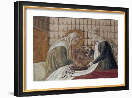 St Anne, Detail from Nativity of Virgin-Paolo Uccello-Framed Giclee Print