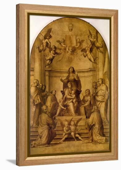 St. Anne (Sepia Altarpiece)-Fra Bartolommeo-Framed Premier Image Canvas