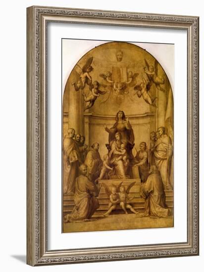 St. Anne (Sepia Altarpiece)-Fra Bartolommeo-Framed Giclee Print