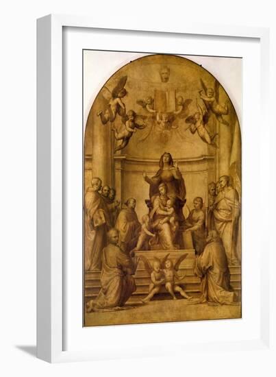 St. Anne (Sepia Altarpiece)-Fra Bartolommeo-Framed Giclee Print