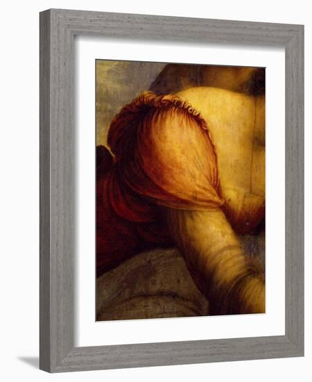 St Anne, Virgin and Child with Lamb, 1508-1513-Leonardo da Vinci-Framed Giclee Print