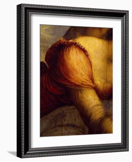 St Anne, Virgin and Child with Lamb, 1508-1513-Leonardo da Vinci-Framed Giclee Print