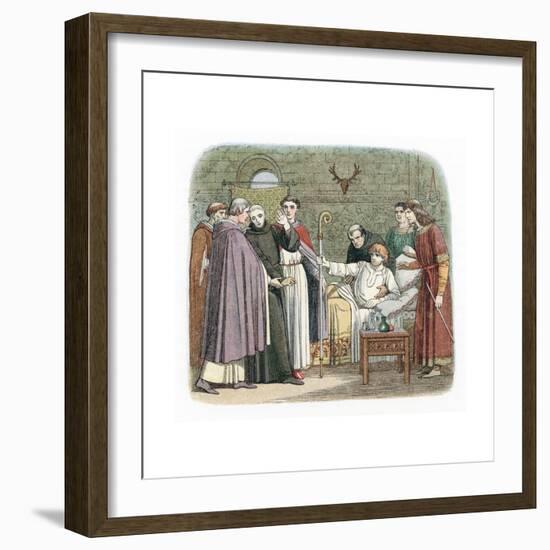 St Anselm Reluctantly Accepting the Archbishopric of Canterbury, 1093-null-Framed Giclee Print