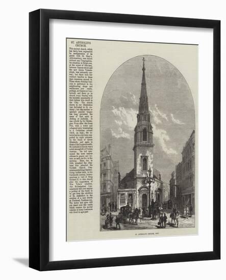 St Antholin's Church, City-Frank Watkins-Framed Giclee Print