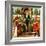 St Anthony Abbot on Throne Surrounded by Saints Leonardo and Giuliano-Domenico Ghirlandaio-Framed Giclee Print