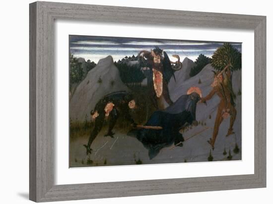 St Anthony Beaten by Devils, 1423-1426-Sassetta-Framed Giclee Print