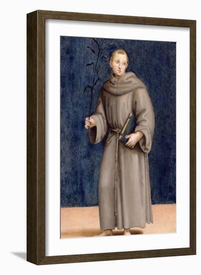 St. Anthony of Padua, Panel from the Predella of the Colonna Altarpiece, C.1502-Raphael-Framed Giclee Print