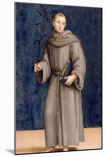 St. Anthony of Padua, Panel from the Predella of the Colonna Altarpiece, C.1502-Raphael-Mounted Giclee Print