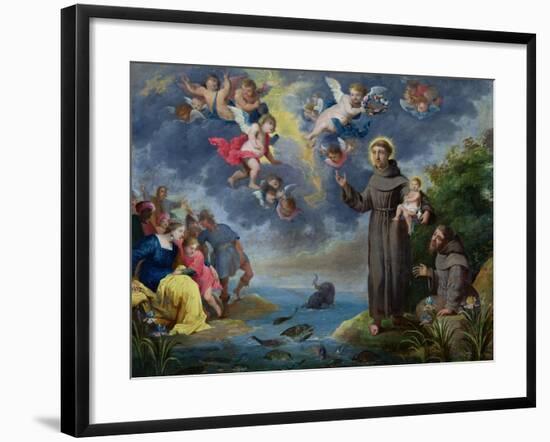 St. Anthony of Padua Preaching to the Fish-Victor Wolfvoet-Framed Giclee Print