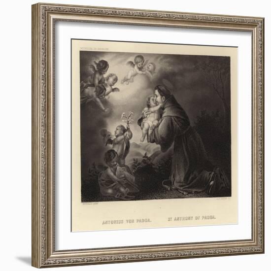 St Anthony of Padua-Bartolome Esteban Murillo-Framed Giclee Print