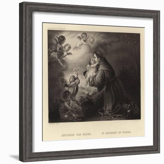 St Anthony of Padua-Bartolome Esteban Murillo-Framed Giclee Print