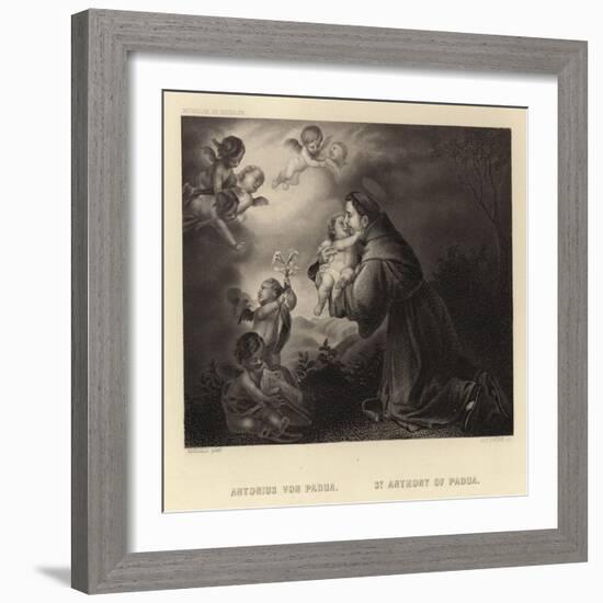 St Anthony of Padua-Bartolome Esteban Murillo-Framed Giclee Print