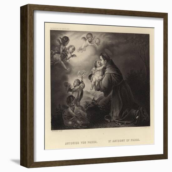 St Anthony of Padua-Bartolome Esteban Murillo-Framed Giclee Print