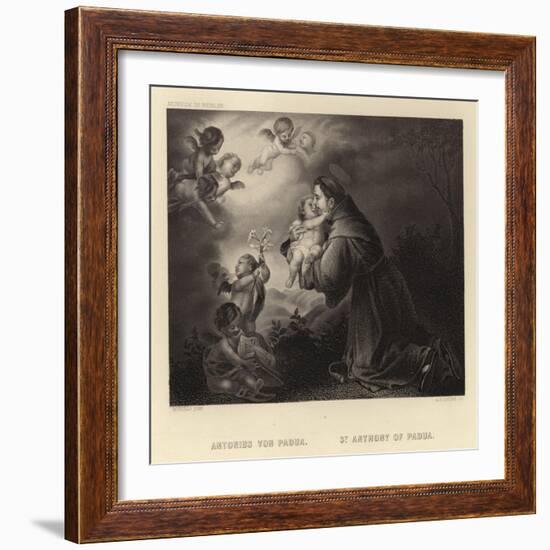 St Anthony of Padua-Bartolome Esteban Murillo-Framed Giclee Print