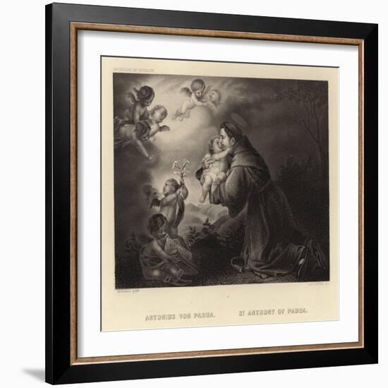 St Anthony of Padua-Bartolome Esteban Murillo-Framed Giclee Print