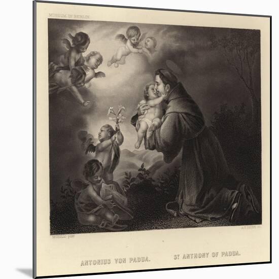 St Anthony of Padua-Bartolome Esteban Murillo-Mounted Giclee Print