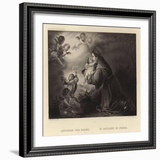 St Anthony of Padua-Bartolome Esteban Murillo-Framed Giclee Print