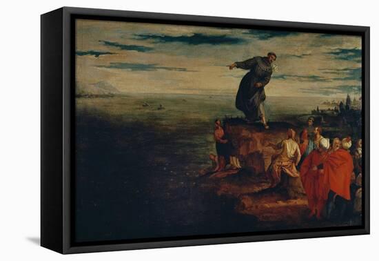 St. Anthony Preaching to the Fish, circa 1580-Paolo Veronese-Framed Premier Image Canvas