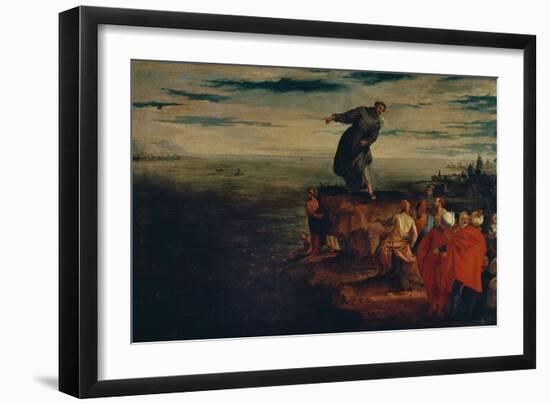 St. Anthony Preaching to the Fish, circa 1580-Paolo Veronese-Framed Giclee Print