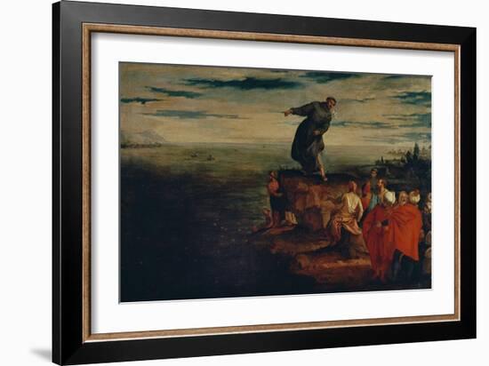 St. Anthony Preaching to the Fish, circa 1580-Paolo Veronese-Framed Giclee Print