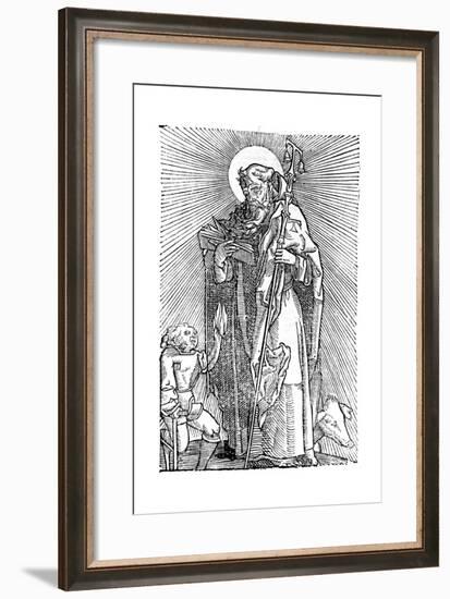 St Anthony the Great, Egyptian Aesthetic-null-Framed Giclee Print