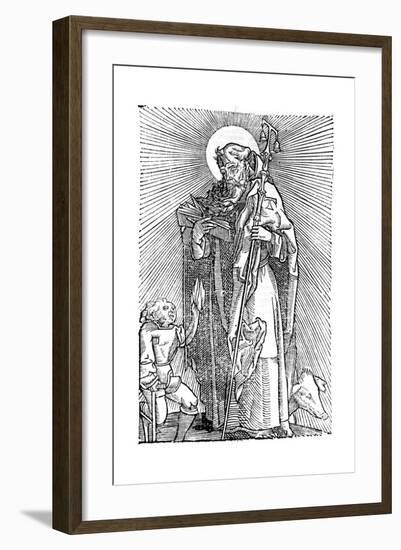 St Anthony the Great, Egyptian Aesthetic-null-Framed Giclee Print