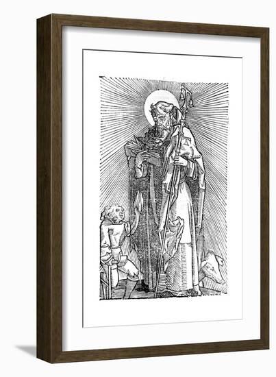 St Anthony the Great, Egyptian Aesthetic-null-Framed Giclee Print