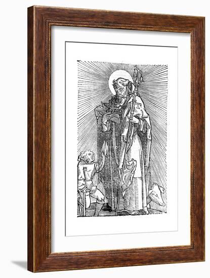 St Anthony the Great, Egyptian Aesthetic-null-Framed Giclee Print