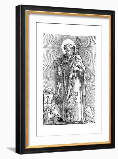 St Anthony the Great, Egyptian Aesthetic-null-Framed Giclee Print