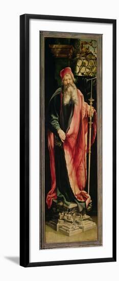 St. Anthony the Hermit, from the Isenheim Altarpiece, circa 1512-1516-Matthias Grünewald-Framed Giclee Print