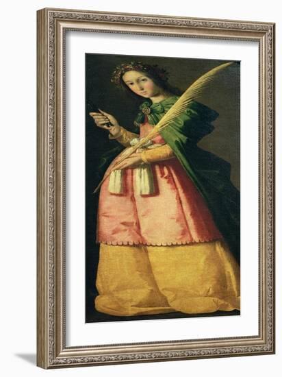 St. Apollonia, circa 1636-Francisco de Zurbarán-Framed Giclee Print