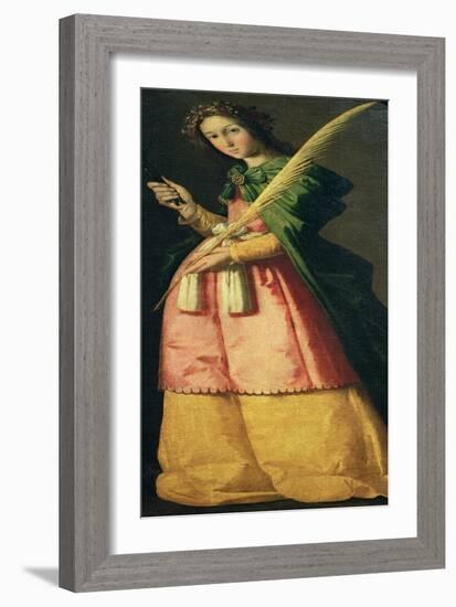 St. Apollonia, circa 1636-Francisco de Zurbarán-Framed Giclee Print