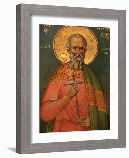 St. Athanasos, Greek Orthodox Icon, Thessaloniki, Macedonia, Greece, Europe-Godong-Framed Photographic Print