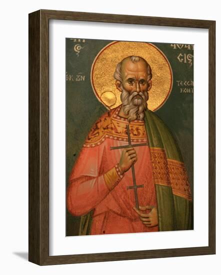 St. Athanasos, Greek Orthodox Icon, Thessaloniki, Macedonia, Greece, Europe-Godong-Framed Photographic Print