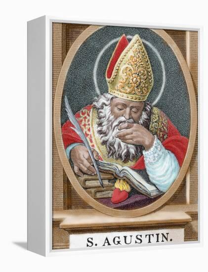 St. Augustine (354-430). African Bishop, Doctor and Father of the Church-Prisma Archivo-Framed Premier Image Canvas