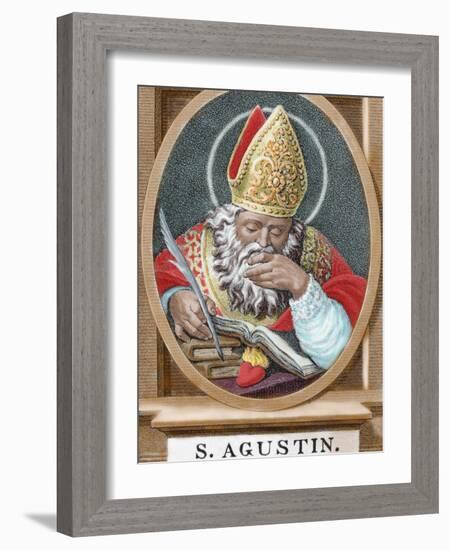 St. Augustine (354-430). African Bishop, Doctor and Father of the Church-Prisma Archivo-Framed Photographic Print