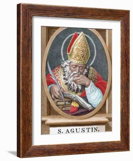 St. Augustine (354-430). African Bishop, Doctor and Father of the Church-Prisma Archivo-Framed Photographic Print