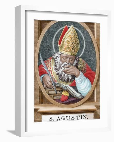 St. Augustine (354-430). African Bishop, Doctor and Father of the Church-Prisma Archivo-Framed Photographic Print