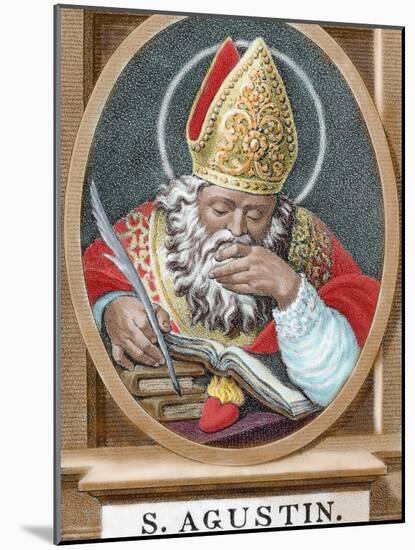 St. Augustine (354-430). African Bishop, Doctor and Father of the Church-Prisma Archivo-Mounted Photographic Print