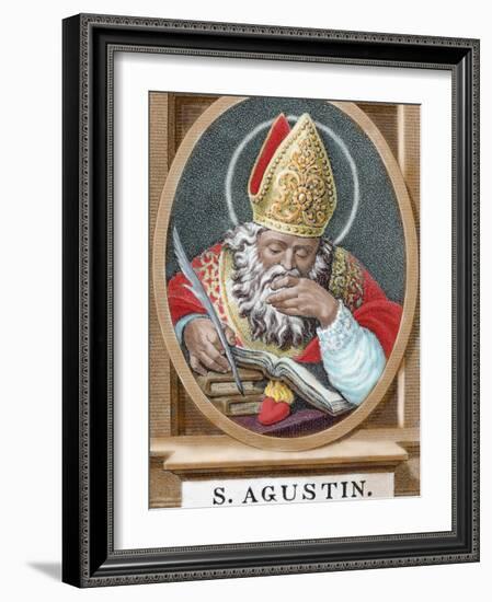 St. Augustine (354-430). African Bishop, Doctor and Father of the Church-Prisma Archivo-Framed Photographic Print