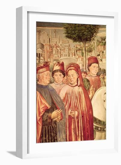 St. Augustine Departing for Milan, from the Cycle of the Life of St. Augustine, 1464-65-Benozzo Gozzoli-Framed Giclee Print