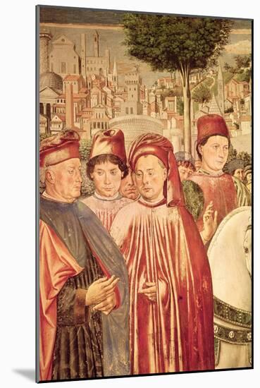 St. Augustine Departing for Milan, from the Cycle of the Life of St. Augustine, 1464-65-Benozzo Gozzoli-Mounted Giclee Print
