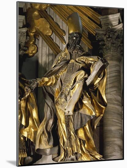 St Augustine, Detail from Chair of St Peter, 1556-1565-Gian Lorenzo Bernini-Mounted Giclee Print