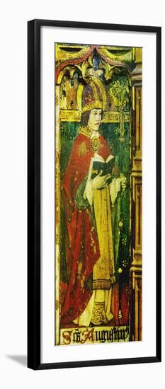 St Augustine, Detail of the Rood Screen, St Catherine's Church, Ludham, Norfolk, Uk-null-Framed Giclee Print